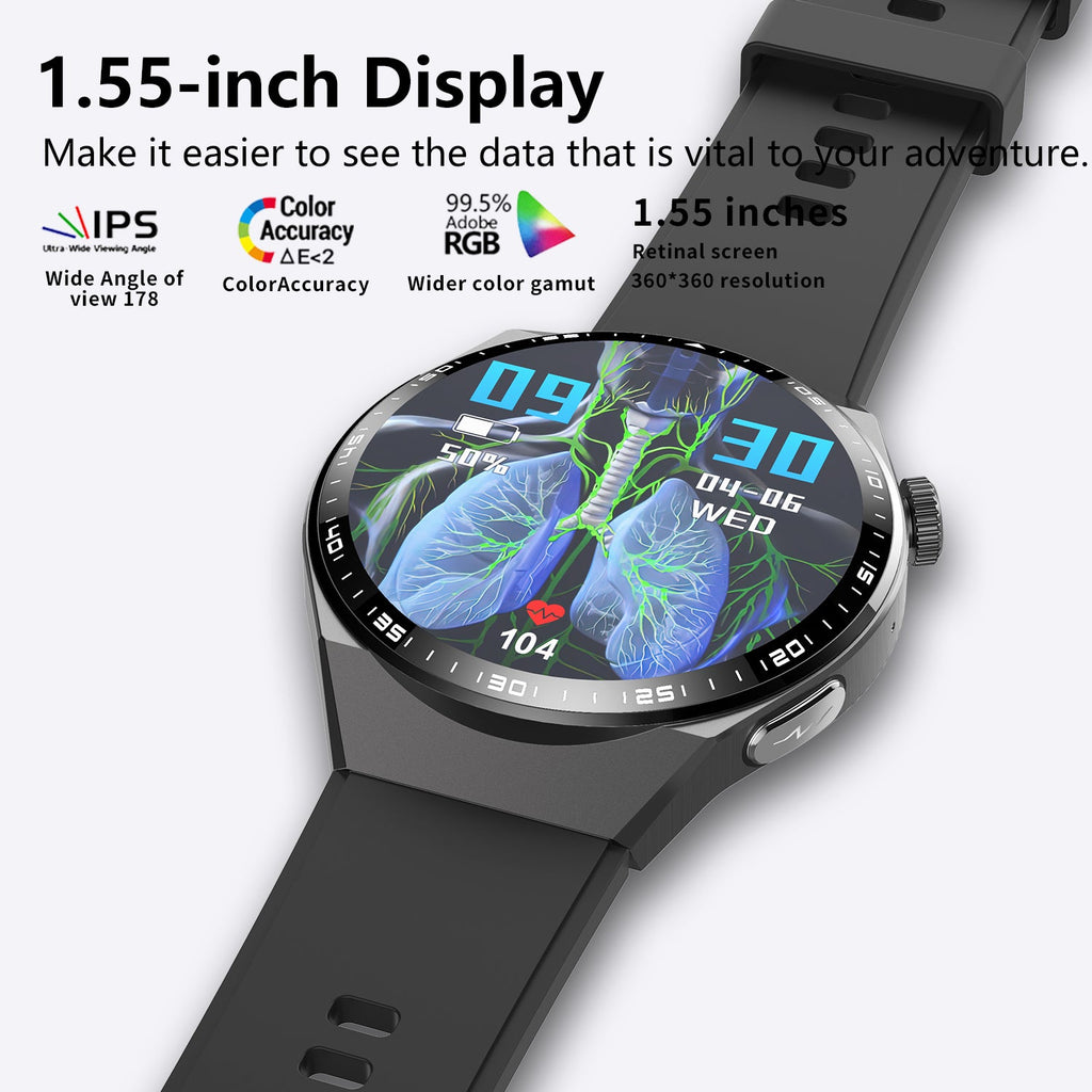 2025 New Accurate Measure ECG+PPG Diabetic Watches for Women Men Full Touch Screen Sport Fitness Watches Bluetooth For Android ios Smartwatch-2